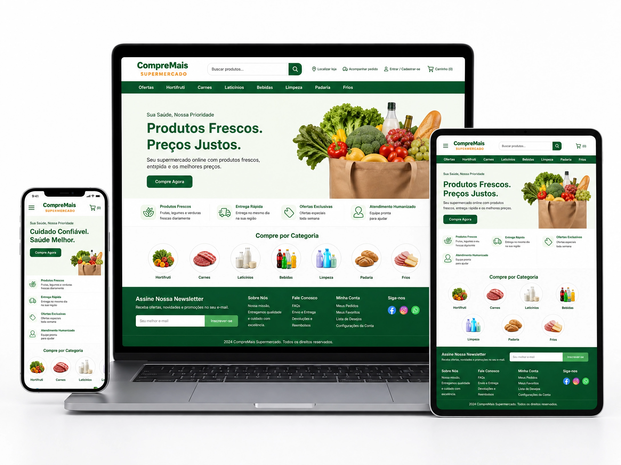 Site profissional para Supermercado - AllTech
